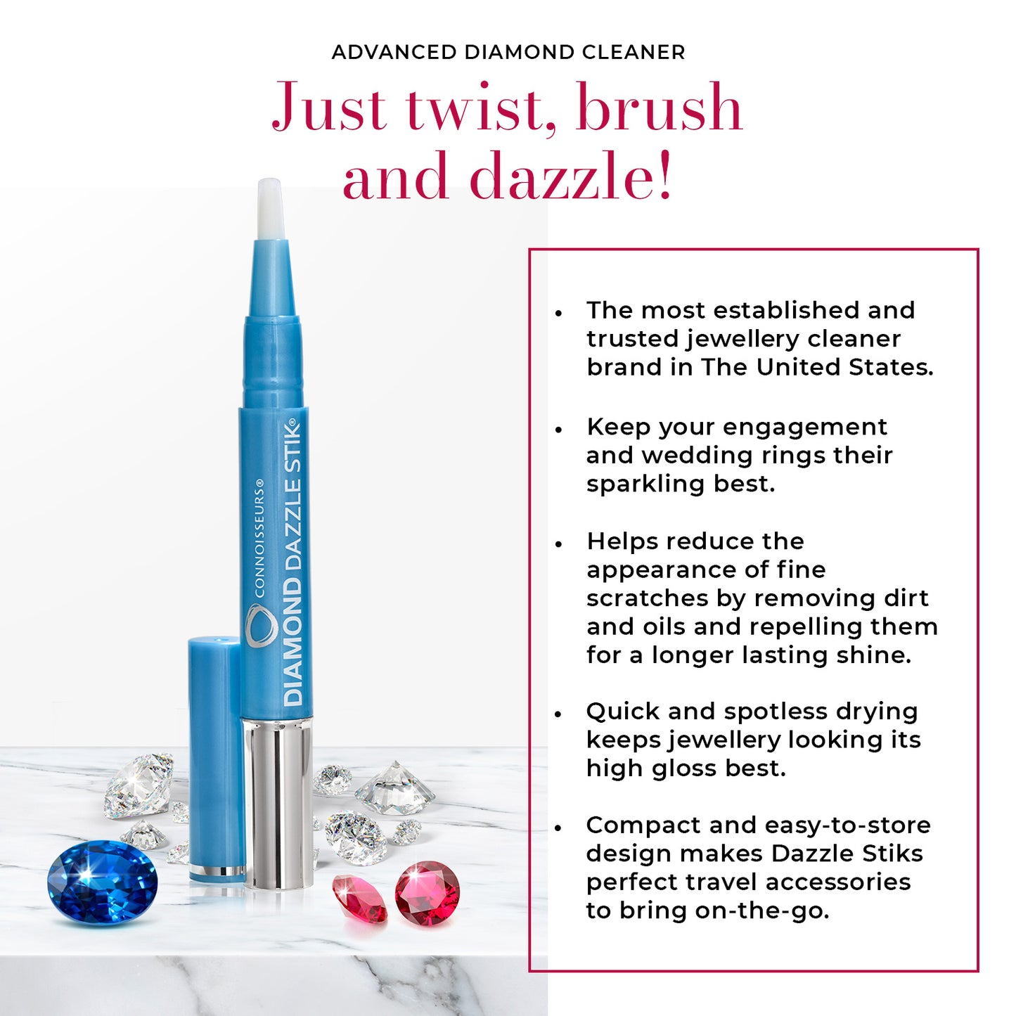 Connoisseurs Diamond Dazzle Stik 0.05 FL. OZ. (1.5 ml) (Pack Of 2)