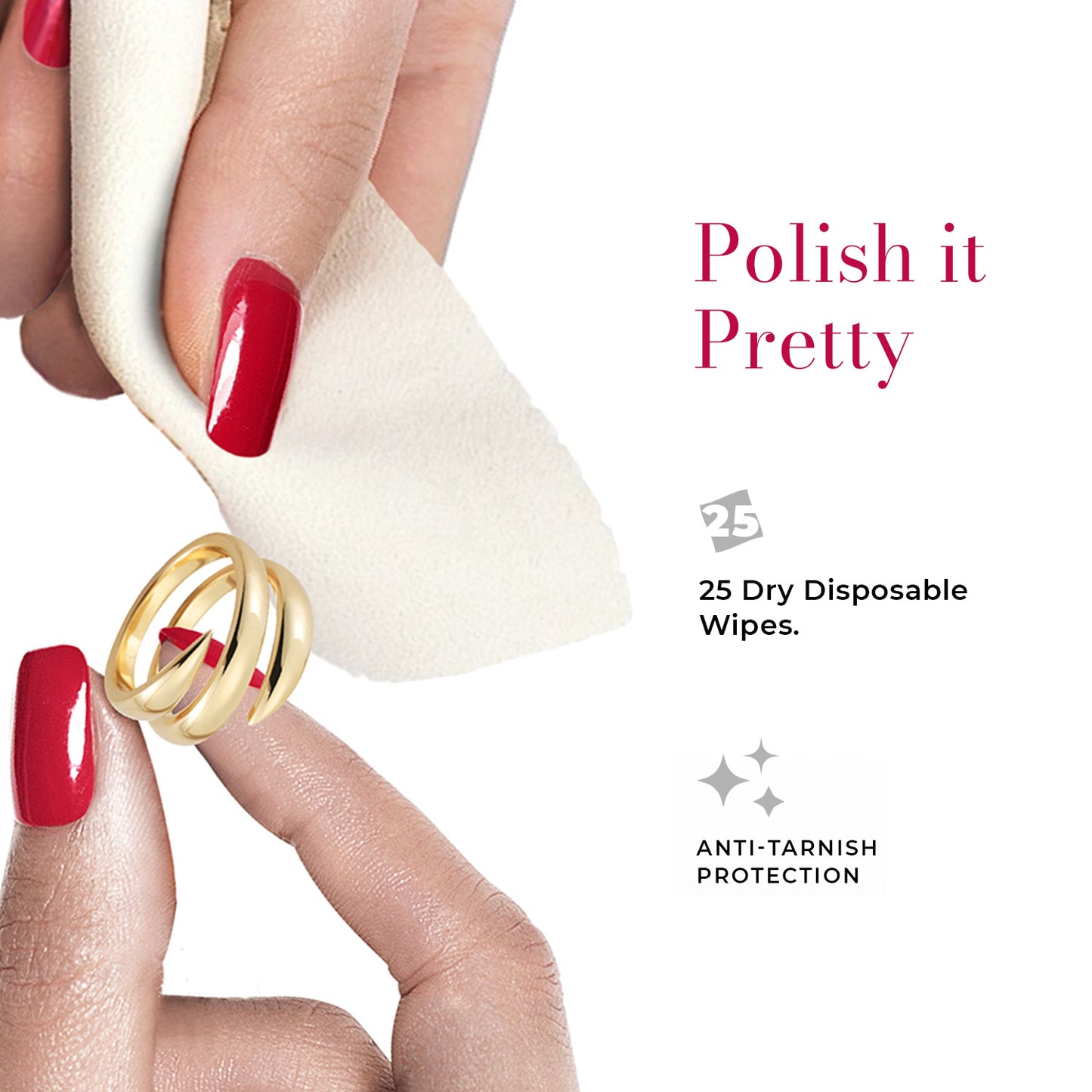 Conniosseurs Jewelry Wipes 7.6cm x 8.9cm