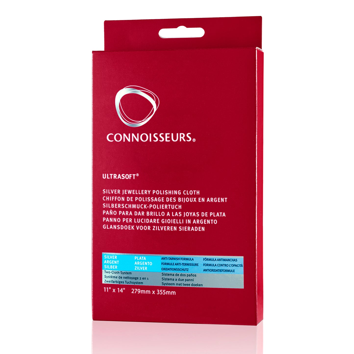 Connoisseurs Silver Jewelry Polishing Cloth 11" x 14"
