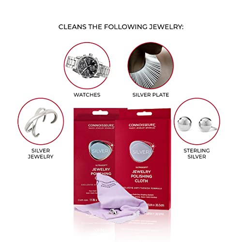 Gold & Silver Jewelry Polishing Cloths (Pack of 2)