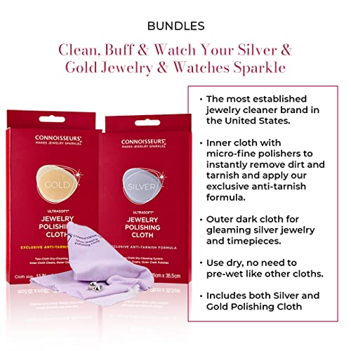 Gold & Silver Jewelry Polishing Cloths (Pack of 2)