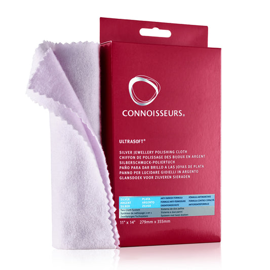 Connoisseurs Silver Jewelry Polishing Cloth 11" x 14"